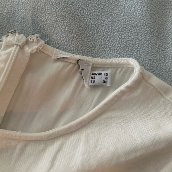 NWOT Princess Polly mayzie mini dress WHITE size 6 - Picture 6 of 6